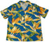 Watercolor Bird of Paradise Women's Hawaiian Camp Shirt